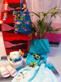 Felix und Upps machen Strandurlaub… zu Hause